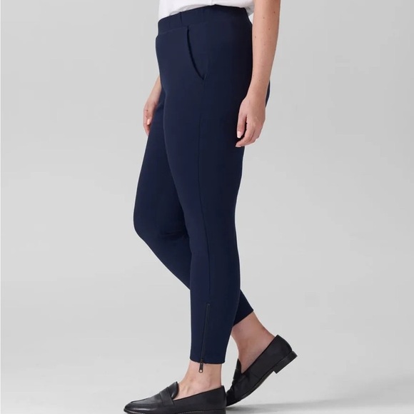 Universal Standard Moro Pocket Signature Ankle Zip Ponte Pants in Blue - Sz 6-8 - Picture 2 of 11